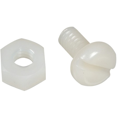 Dorman Fastener 1420 x 1258 White Black With Slotted Panhead Screw with White Nylon Nut 785-122